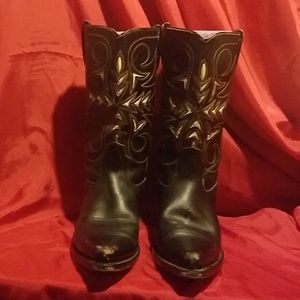 Vintage cowboy boots women's 8-81/2